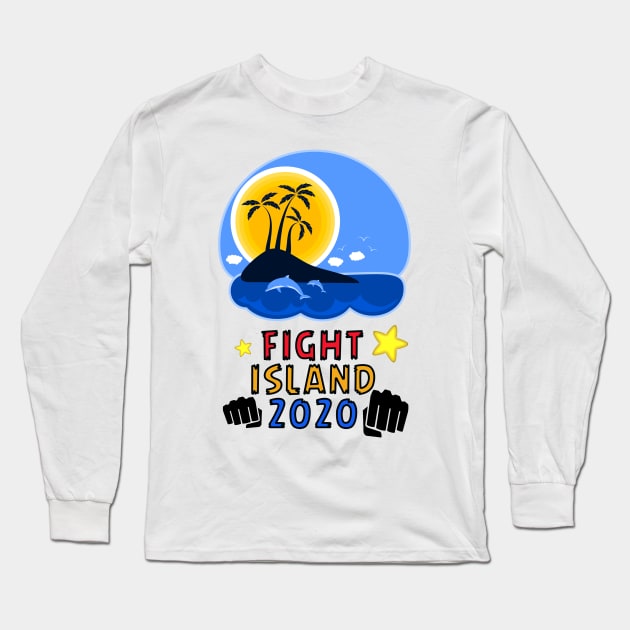 Fight Island 2020 Long Sleeve T-Shirt by AZAKS